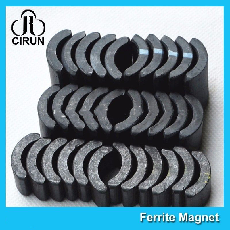 Buy cheap Powerful Ceramic Ferrite Arc Magnet , Sintered Permanent Magnets Customized product