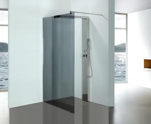 Buy cheap Grey Glass Bathroom Shower Enclosures With Stainless Steel Shower Column Panels product