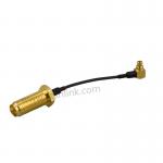 Buy cheap RF coaxial SMA female/jack/socket connector with 1.37 cable to 90° MMCX male/plug assembly  mmcx rf connector supplier from wholesalers