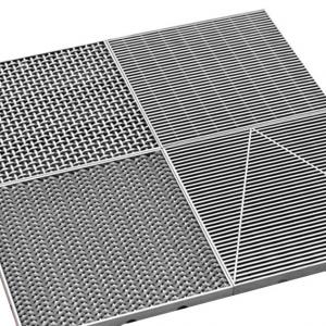Buy cheap 2.0CM Interlock Stainless Steel Walk Off Mat Grilles Recessed Mat product