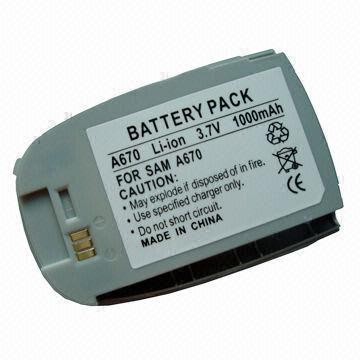 Buy cheap Replacement Li-ion Cell Phone Battery for Samsung A670 from wholesalers