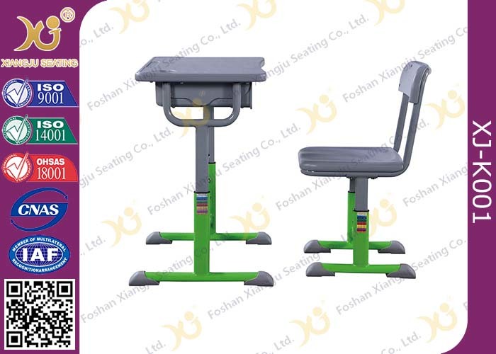 Buy cheap Hollow Polethylene Top Desk And Chair Set For Students , 5 Years Warranty from wholesalers