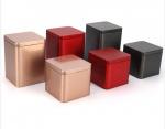 Buy cheap Cosmetic Gift Tin Cans 20ml Black Metal Square Aluminum Body Cream Tin Box from wholesalers