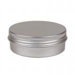 Buy cheap Natural Color Aluminium Cosmetic Tins 80g 2.8 OZ Cosmetic Jars With Lids from wholesalers