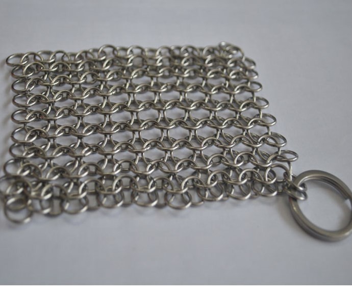 Buy cheap Round Stainless Steel Ring Mesh / Chainmail Scrubber For Cleaning Kitchenware from wholesalers