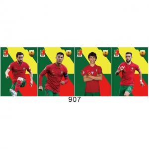 Buy cheap New 3D Soccer Star Posters Famous Football Star Europe America Football Flip 3D Poster For Kids Room Boy Bedroom Wall Ar product