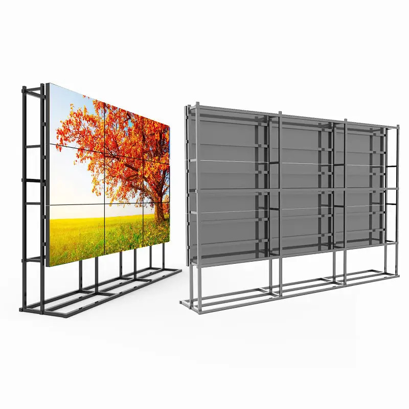 Buy cheap 1.7mm 49 55 Inch LG Samsung LCD Video Wall IR Touch Frame Floor Standing Cabinet from wholesalers