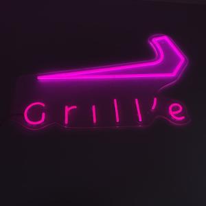 Buy cheap Outdoor Pink Shop Grill Neon Sign Personalize Business Advertising product