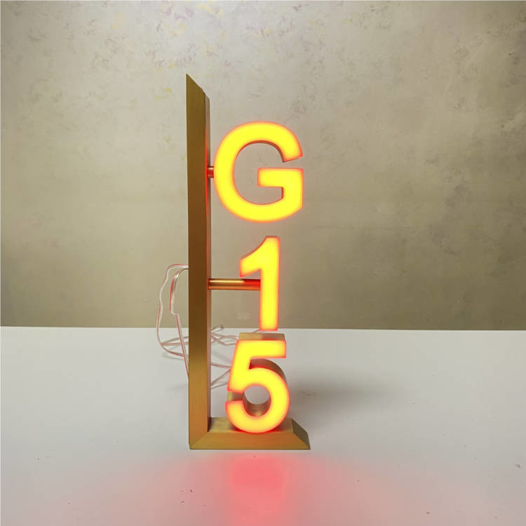 Buy cheap OEM ODM Hotel Room Number Signs Led House Door Number Plate 12V product