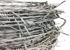 Buy cheap Galvanised Pvc Coated Coil Security Barbed Wire 12 14 Gauge product
