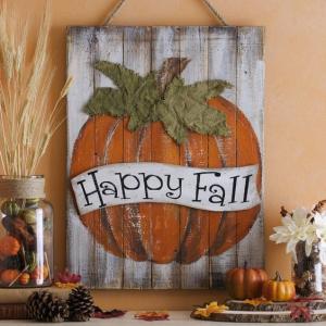 Buy cheap Custom Pumpkin Pattern Personalised Wooden House Plaques Wall Hanging product