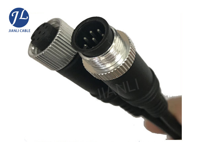 Buy cheap PVC Insulated Shielding M12 8 Pin Cable For Car Reversing Camera Od 5.0MM product