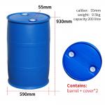 Buy cheap SIDUN 200l Blue Plastic 55 Gallon Plastic Drum With Drainage Hole from wholesalers