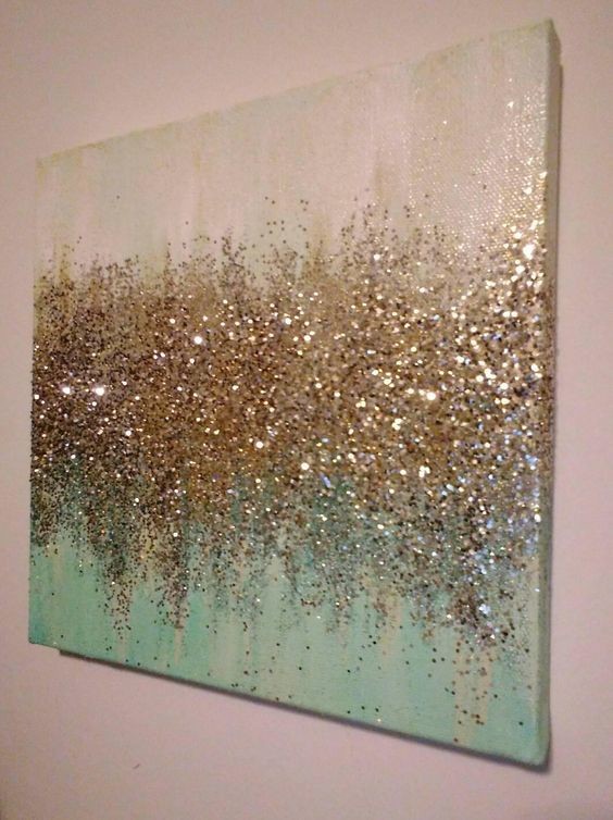 Buy cheap Custom Home Glitter Abstract Canvas Wall Art CV0022 With Design Package from wholesalers