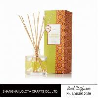Buy cheap Clear Round Bottle Long Lasting Reed Diffuser , Room Scents Reed Diffuser product