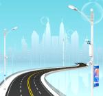 Buy cheap Smart Led Street Light Pole Q345 Low Carbon Steel For Traffic Siginal from wholesalers