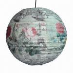 Buy cheap 2013 Latest Paper Lantern, Made of Paper and Steel Wire  from wholesalers