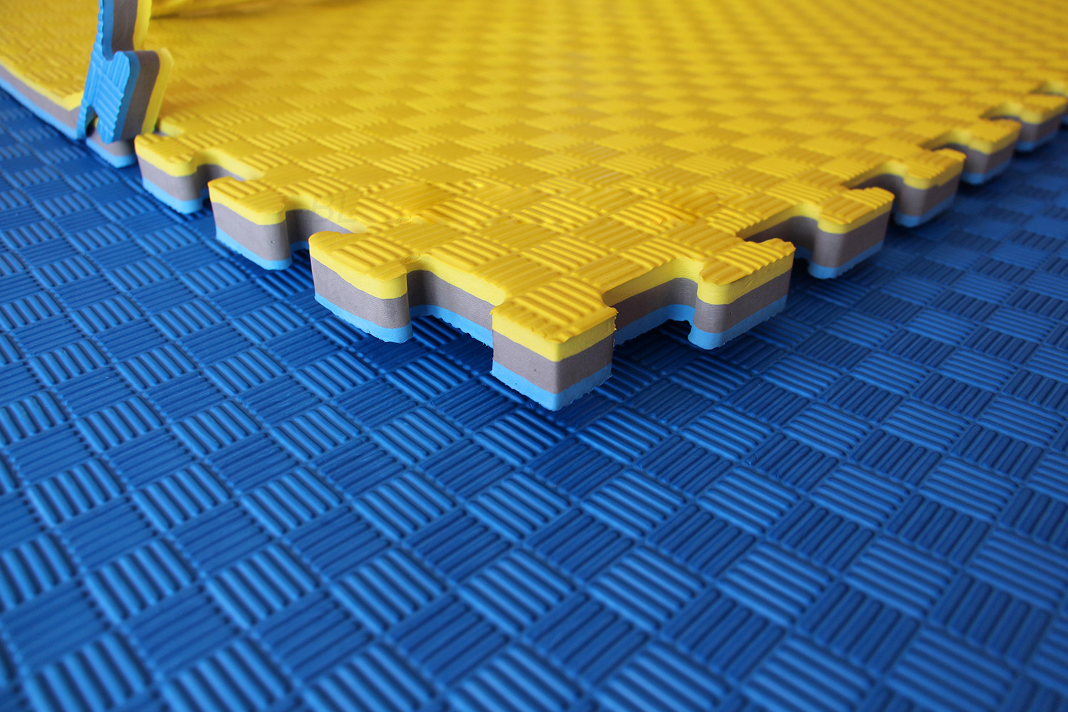 Buy cheap Yellow Blue High Density Eva Foam Sport Floor Mat from wholesalers