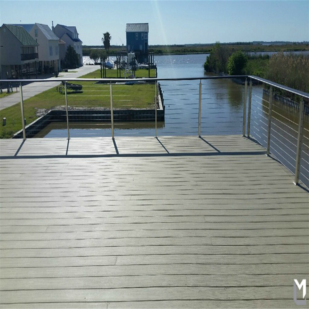 Buy cheap Galvanized steel deck railing with 4mm wire rope design product