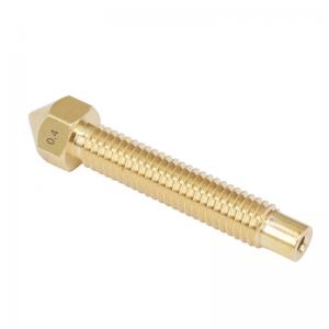 Buy cheap 1.75mm/3mm 3D Printer Nozzle Brass Lengthen Nozzle 0.4mm Copper Long product