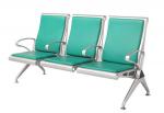 Buy cheap Green PU Leather SS201 Steel Airport Chair / Salon Waiting Room Chairs from wholesalers