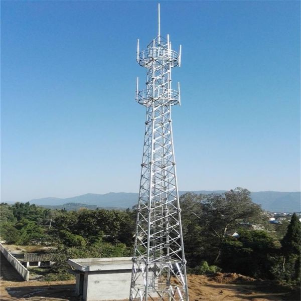 Buy cheap 50m 60m Angle Galvanized Tower Hot Dip 4 Legged product