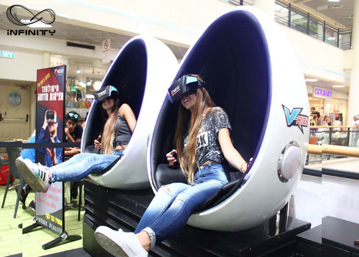 Buy cheap Infinity 9D 720 Virtual Reality Equipment VR Egg Chair 2 Seats For Game Zone product