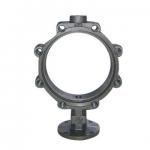 Buy cheap Ductile Iron Resin Sand Casting Butterfly Valve Body Polishing Medium Pressure from wholesalers