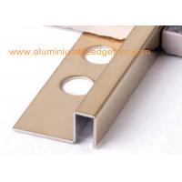Buy cheap Gold Mirror Stainless Steel Tile Trim 12mm , Stainless Steel Square Edge Tile Trim product
