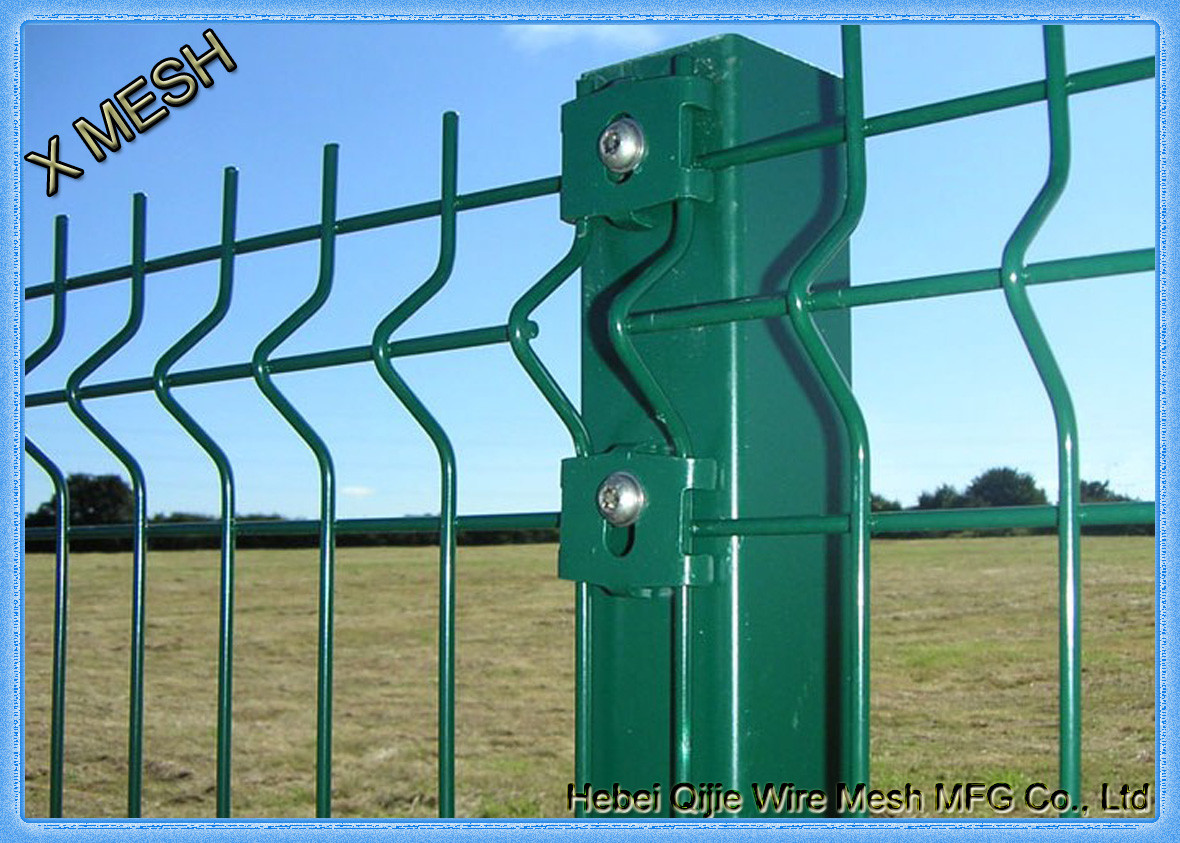Buy cheap Green Powder Coated Wire Mesh Fence Panels Perimeter Coated Welded Wire Fence Steel from wholesalers