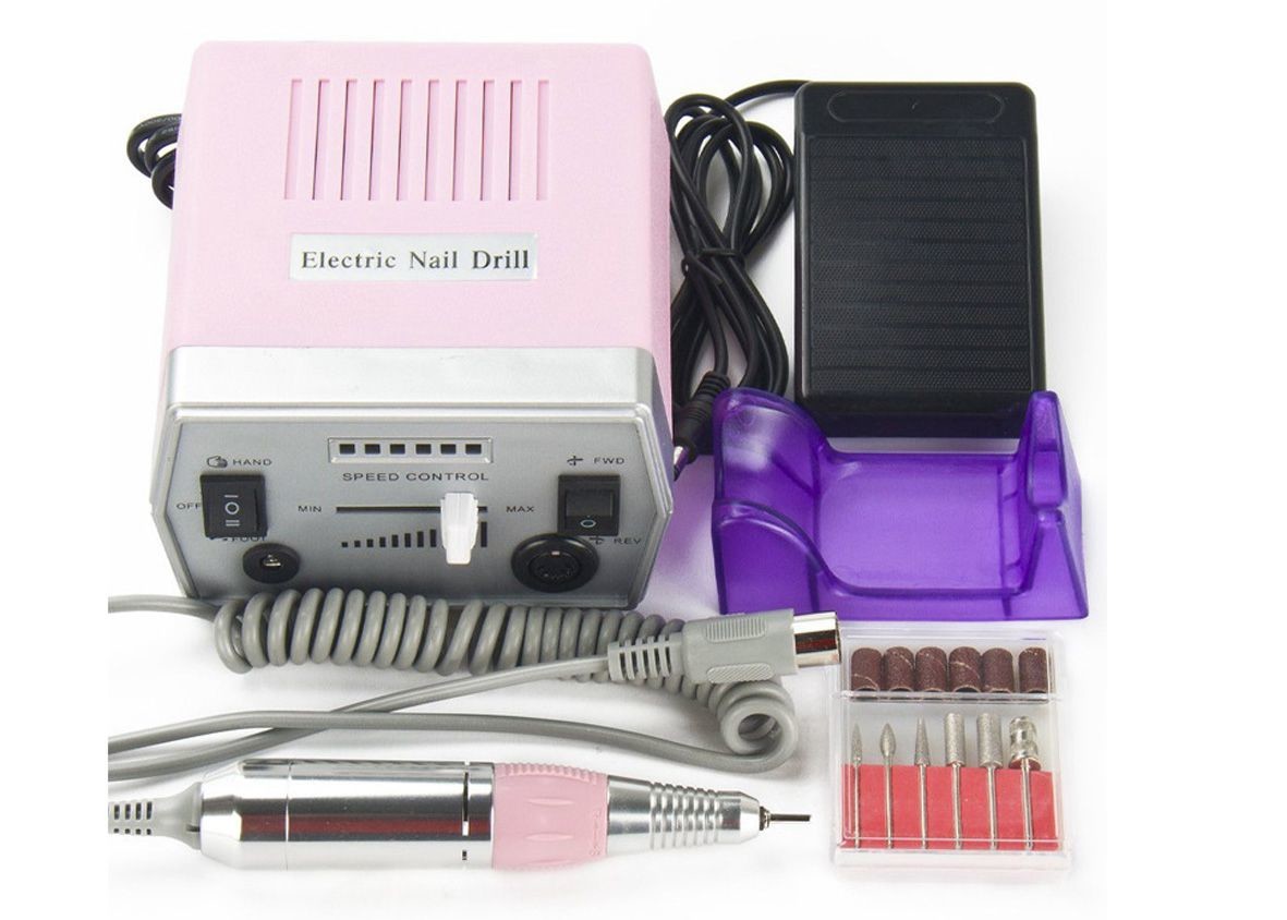 Buy cheap ABS Plastic Pink Pedicure Acrylics Professional Electric Nail Drill 24*20*9.5cm product