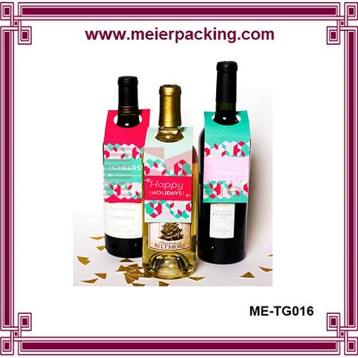 Buy cheap Quality Hang Tag Printing/Wine Bottle Neck Tag/Color Printed Paper Hangtag ME-TG016 from wholesalers