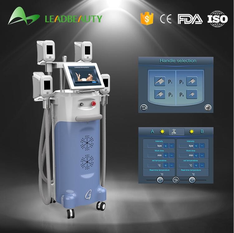 Buy cheap 4 handles Vertical 2000W Cryolipolysis cold body sculpting machine product