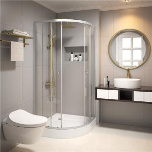 Buy cheap 5mm tempered glass 900x900x2000mm Bathroom Curved Corner Shower Enclosure , Shower And Bath Enclosures product