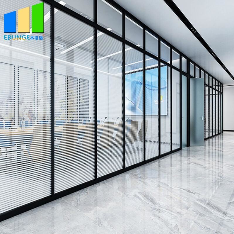 Buy cheap EBUNGE 10mm Environmental Aluminum Tempered Single Glass Office Partition Walls from wholesalers