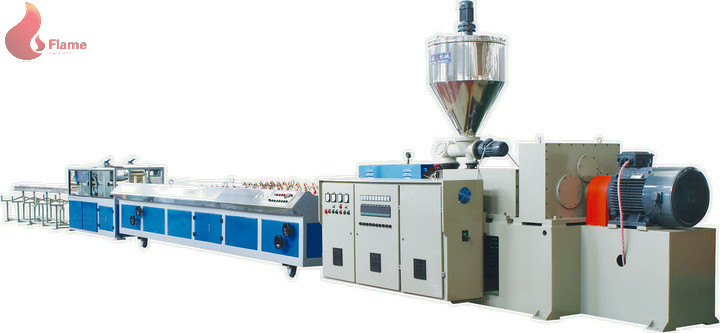 Buy cheap Multi hole cable duct PVC profile production line with Haul off Vacuum Calibration Table from wholesalers