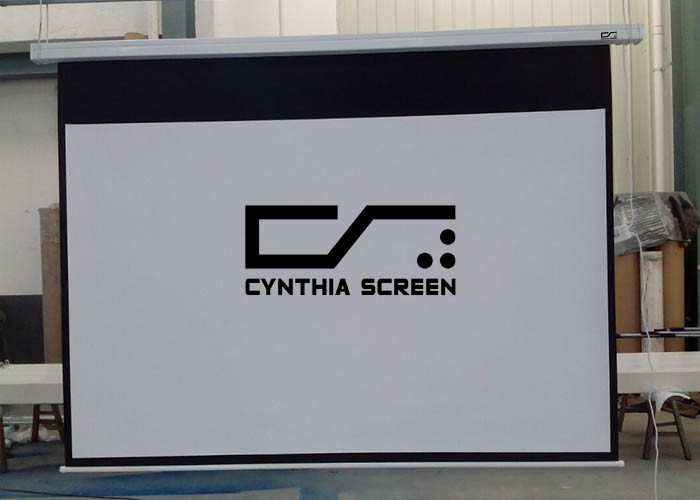 Buy cheap Cheapest Cynthia screen 60-600 matte white remote control projector screen electric projector screens from wholesalers