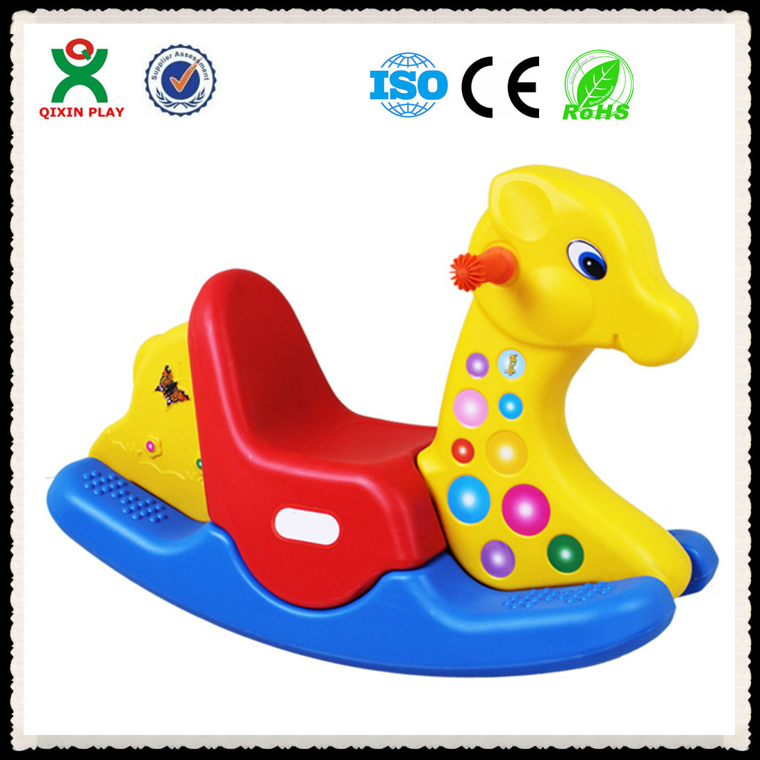Buy cheap Plastic Rocking Horse for Pre School Equipment QX-155K from wholesalers