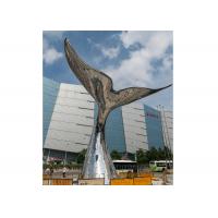 Buy cheap Large Contemporary Stainless Steel Whale Tail Sculpture for Urban Landscape product