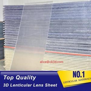 Buy cheap OK3D sell 70LPI PET 0.9MM 60X80CM Lenticular Plastic lens for 3d lenticular printing by injekt print and UV offset print product