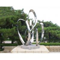 Custom Contemporary Garden Ornaments Statues Polished Metal Outdoor Abstract Sculptures