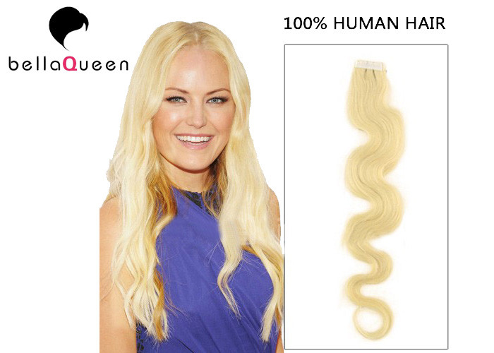 Buy cheap Woman Long 20 inch 22 Inch 24 inch Tape In Hair Extensions Indian Virgin 6A Grade product
