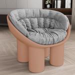 Buy cheap PU Fabric Leisure Chair Down Filled Cushion Elephant Leg Chair Italian Style from wholesalers