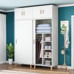 Buy cheap Customized Modern Wardrobe Cabinet Wooden Almirah Sliding Door from wholesalers