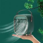 Buy cheap Mini Rechargeable Table Fan 5V Portable Air Conditioner Cooler Spray Mist Fan from wholesalers