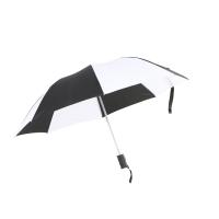 Buy cheap Custom Logo Printed Two Fold Umbrella Black And White Automatic Opening product