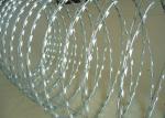 Buy cheap Hot Dipped Galvanized Razor Blade Fencing Wire Barbed 65mm Length CBT 65 from wholesalers