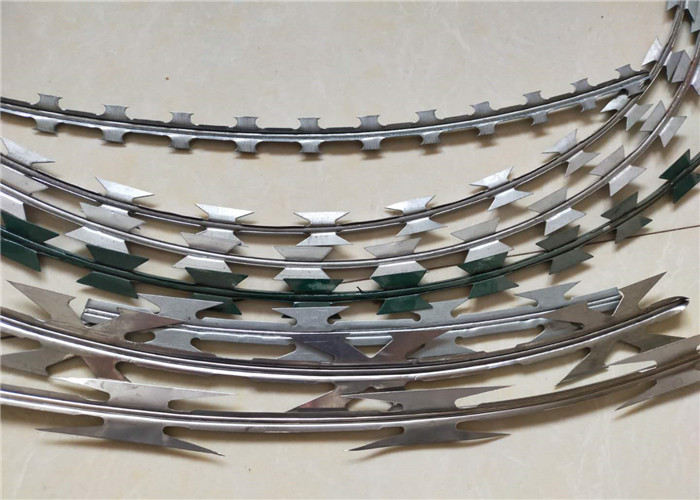 Buy cheap Security NATO Ribbon Barbed Galvanized Razor Wire Concertina Tape product