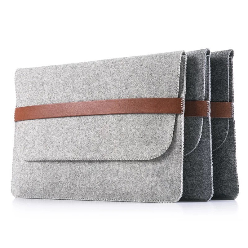 Quality Factory price mac book pro felt laptop briefcase bag. size is a4. 3mm microfiber material for sale