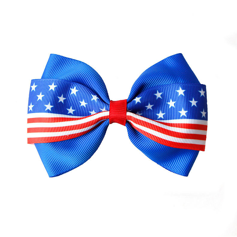 Buy cheap Ribbon diy custom wholesale American National Day bow hair accessories product